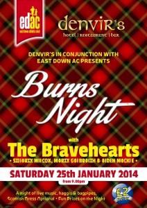 2014 Burns Night Denvirs Hotel