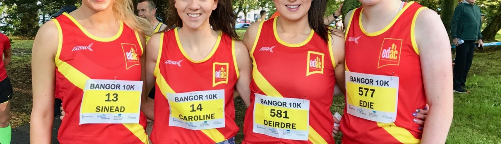 EDAC Ladies - 3rd Team in NI&Ulster 10K Championships Sinead Sweeney, Caroline MacNabb, Deirdre Weatherall and Edie Carroll